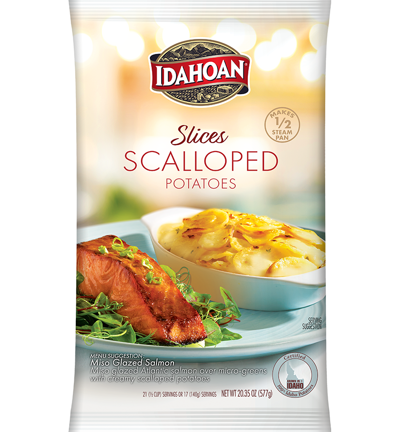 Idahoan® SLICES Scalloped Potatoes, 12/20.35 oz. pchs by Idahoan