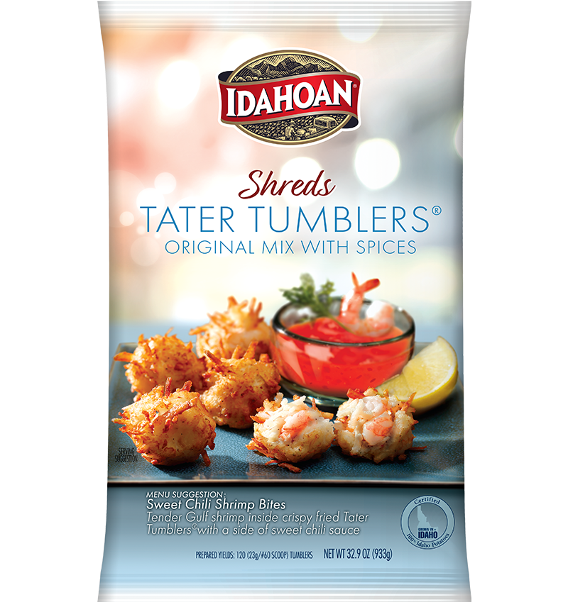 Idahoan® SHREDS Tater Tumblers® Original Mix with Spices, 4/32.9 oz. pchs by Idahoan