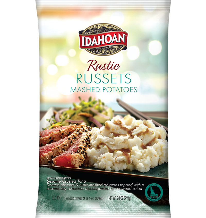 Idahoan® RUSTIC Russets Mashed Potatoes, 8/28 oz. pchs