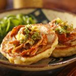 Kimchi Pancakes on a Plate