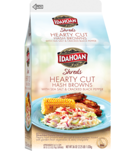 Idahoan® SHREDS Hearty Cut Hash Browns with Sea Salt & Cracked Black Pepper, 6/2.25 lb. ctns by Idahoan