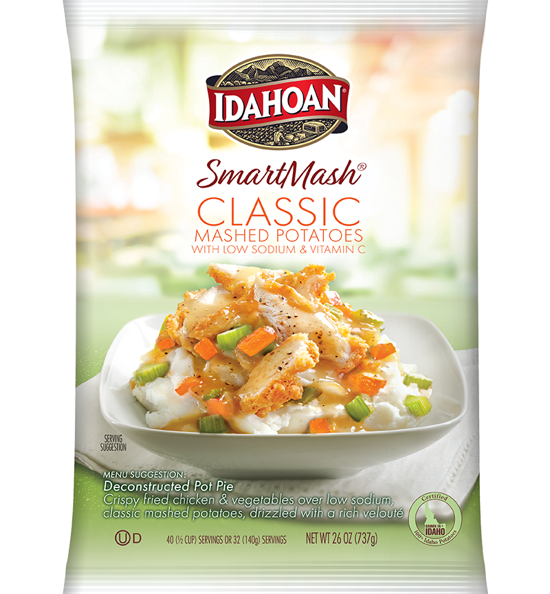 Idahoan® SMARTMASH® Classic Mashed Potatoes with Vit C, 12/26 oz. pchs