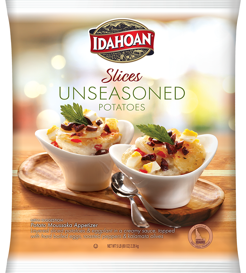 Idahoan® SLICES Unseasoned Potatoes, 4/5 lb. bags