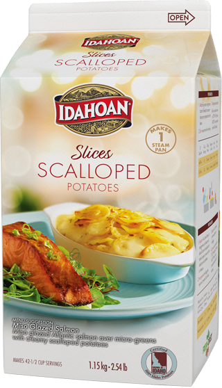 Idahoan® SLICES Scalloped Potatoes, 6/1152.12 gm ctns (Dual-Language) by Idahoan