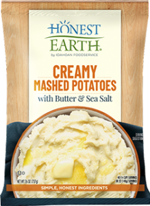Honest Earth® Creamy Mashed Potatoes with Butter & Sea Salt, 8/26 oz. pchs by Idahoan