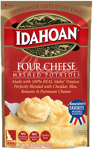 Idahoan® Four Cheese Mashed Potatoes, 12/4 oz. pchs by Idahoan