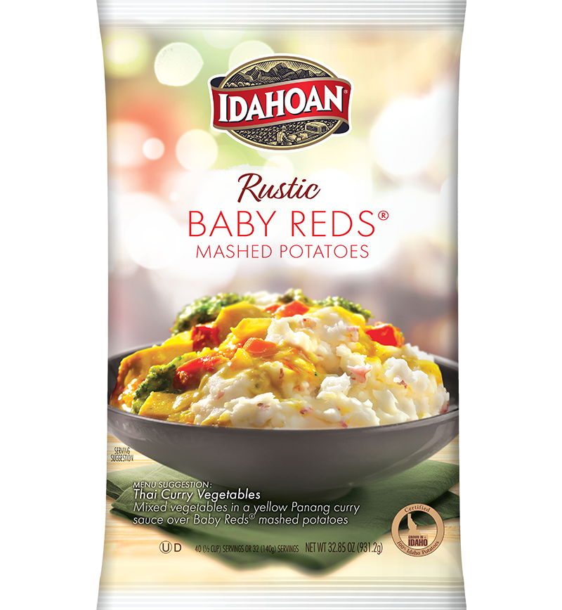 Idahoan® RUSTIC Baby Reds® Mashed Potatoes, 8/32.85 oz. pchs