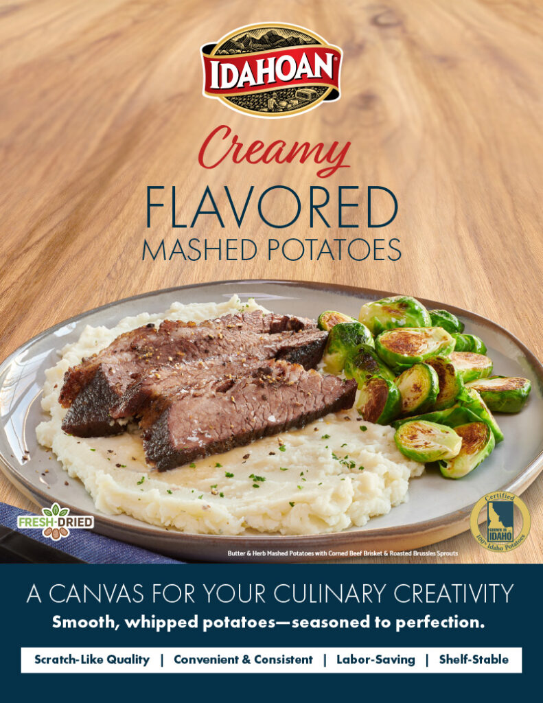 Idahoan Creamy Mashed Potatoes - Flavored Sell Sheet