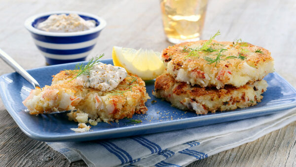 Crab Cakes made with Extra Rich Mashed Potatoes