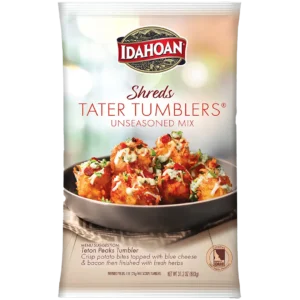Idahoan® SHREDS Tater Tumblers® Unseasoned Mix, 4/31.2 oz. pchs by Idahoan